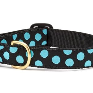 Up Country Black Aqua Dot Dog Collar: Stylish and Durable Pet Accessory