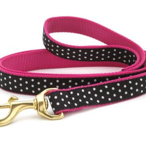 Up Country Black and White Dot Leash for Trendy Pets