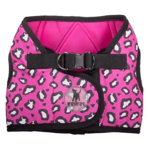 Worthy Dog Sidekick Printed Cheetah Pink Harness: Stylish and Secure Pet Accessory