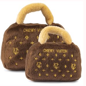 Chewy Vuiton Plush Toy: Classic Brown Dog Diggin - A Stylish and Durable Pet Plaything
