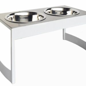 Shop the Pets Stop Indus Steel Double Diner Pet Feeder - Elevated Design for Easy Feeding