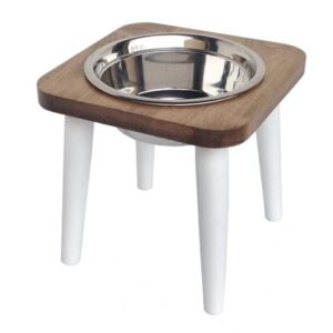Pets Stop Southern Maple Single Diner Pet Feeder - Stylish and Functional for Your Beloved Pets