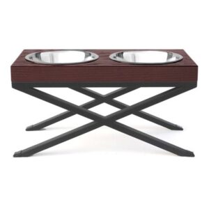 Upgrade Your Pet's Dining Experience with the Pets Stop Woodsman Double Diner Pet Feeder