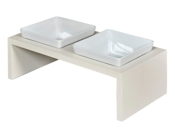 Bowsers Fresco Double Wood Feeder: Stylish and Functional Pet Dining Solution - Image 3