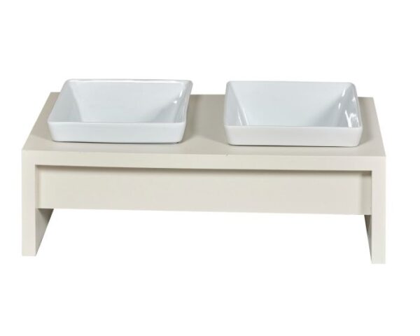 Bowsers Fresco Double Wood Feeder: Stylish and Functional Pet Dining Solution