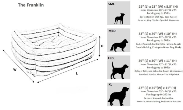 Bowsers The Franklin: Stylish and Comfortable Pet Bed in 8 Vibrant Colors - Image 8