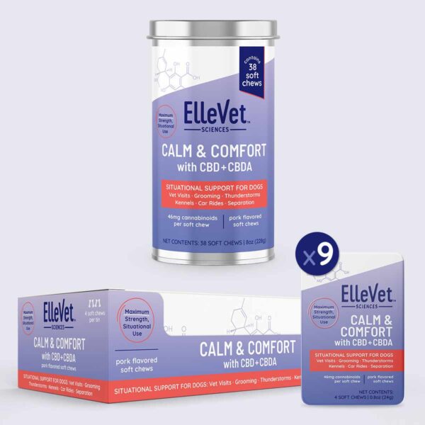 ElleVet Calm & Comfort Chews 9 Pack