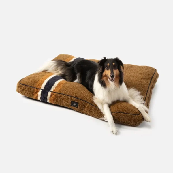 Shinola Stripe Napper Pillow Berber Dog Bed - Available in 2 Colors: Luxurious Comfort for Your Pup - Image 11