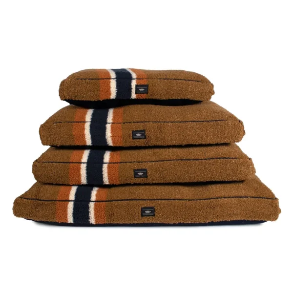 Shinola Stripe Napper Pillow Berber Dog Bed - Available in 2 Colors: Luxurious Comfort for Your Pup - Image 12