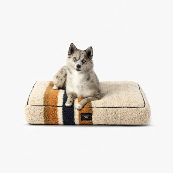Shinola Stripe Napper Pillow Berber Dog Bed - Available in 2 Colors: Luxurious Comfort for Your Pup - Image 2
