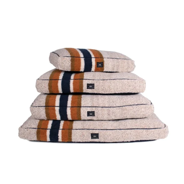 Shinola Stripe Napper Pillow Berber Dog Bed - Available in 2 Colors: Luxurious Comfort for Your Pup