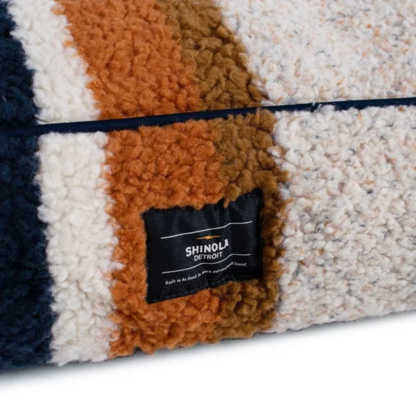 Shinola Stripe Napper Pillow Berber Dog Bed - Available in 2 Colors: Luxurious Comfort for Your Pup - Image 7
