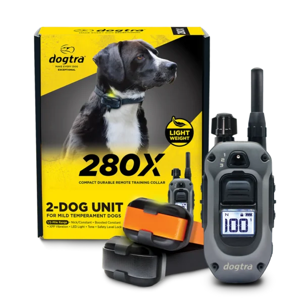 Dogtra 280X 2-Dog Unit: Advanced Training Collar for Two Dogs