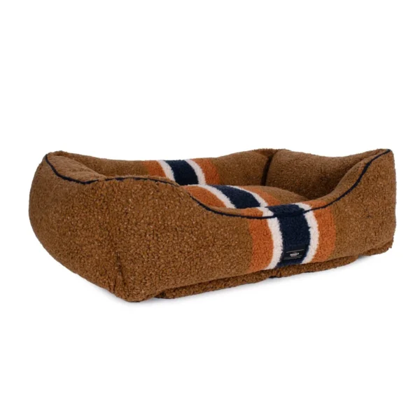 Luxurious Shinola Stripe Kuddle Berber Dog Bed - Available in 2 Colors: Cozy Comfort for Your Pup - Image 5