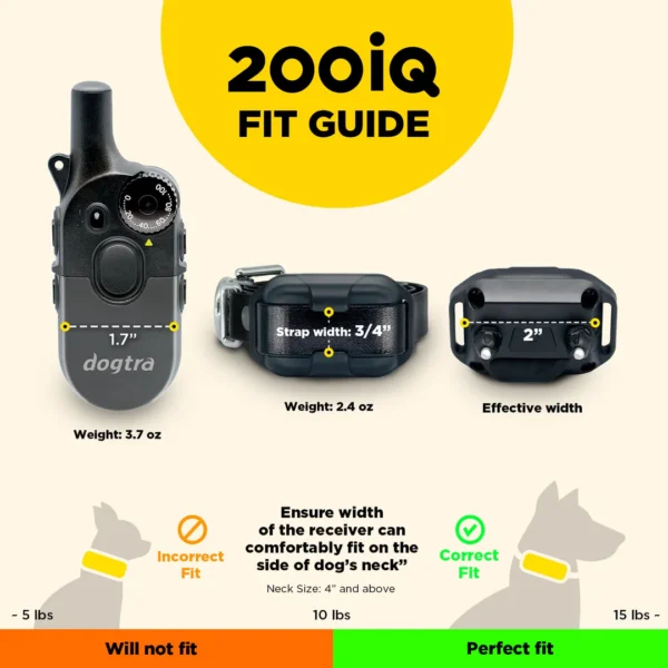 Dogtra 200iQ 1-DOG UNIT: Advanced Remote Training Collar for Dogs - Image 5