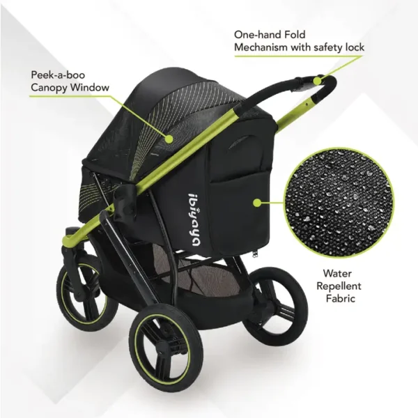 Ibiyaya The Beast Pet Jogging Stroller: Ultimate Comfort and Safety for Your Furry Friend - Image 4