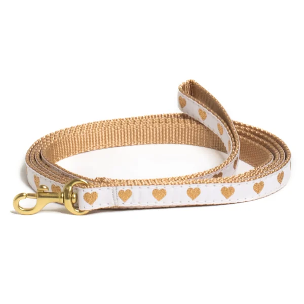 Up Country White Heart of Gold Dog Leash - Image 7