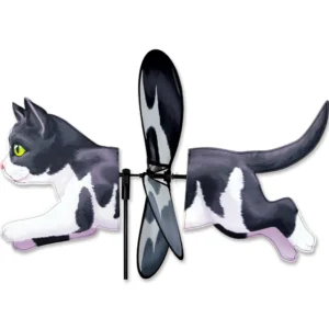 Premier Kites Deluxe Petite Spinner - Black & White Cat