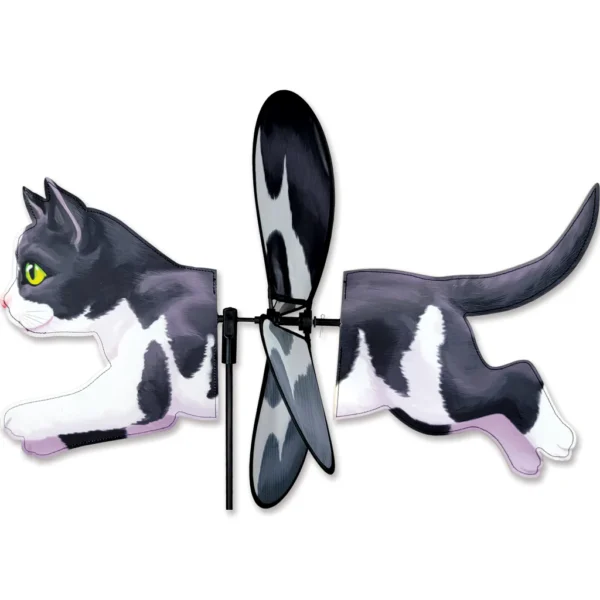 Premier Kites Deluxe Petite Spinner - Black & White Cat