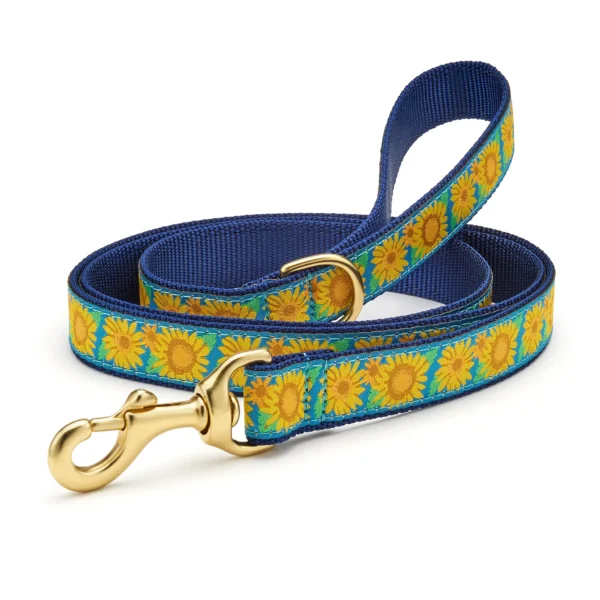 Up Country Bright Sunflower Dog Leash