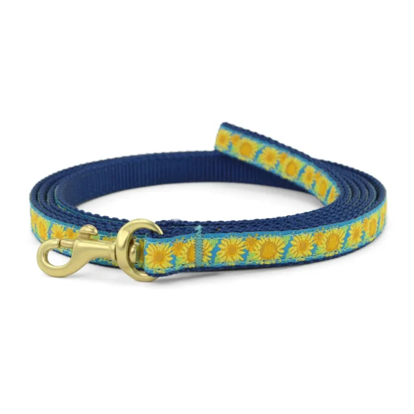 Up Country Bright Sunflower Dog Leash - Image 4