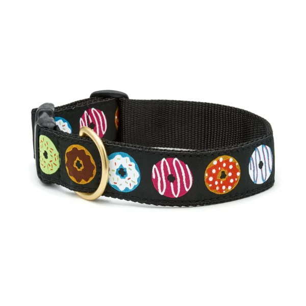 Up Country Donuts Extra Wide Dog Collar 1.5" - Stylish and Durable Pet Accessory