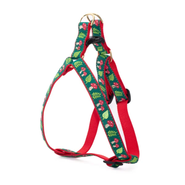 Stylish Up Country Mushrooms Dog Harness for Fashionable Pups