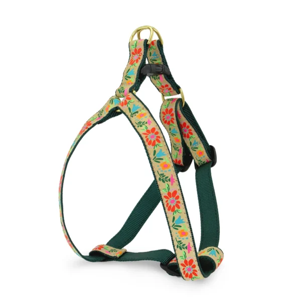 Stylish Up Country Tapestry Floral Dog Harness for Fashionable Pups