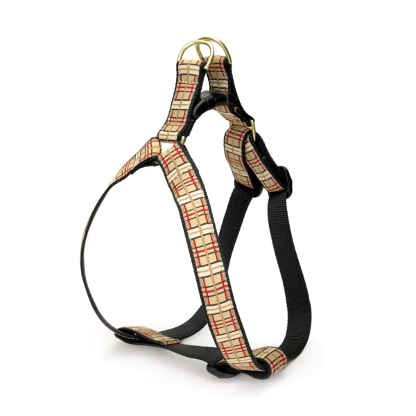 Stylish Up Country Plaid Dog Harness for Fashionable Pets