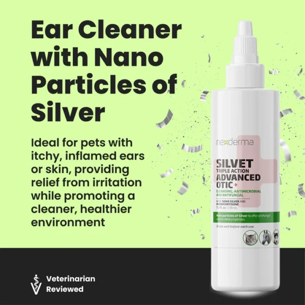 Nexderma Silvet Ear Cleaner - Gentle Solution for Pet Ear Health - Image 4