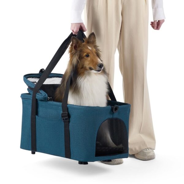 Ibiyaya Essential – Travois Tri-fold Pet Travel System XL, Pet Stroller with Detachable Carrier - Image 5