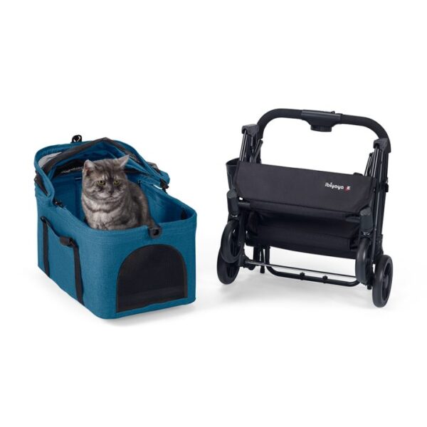 Ibiyaya Essential – Travois Tri-fold Pet Travel System XL, Pet Stroller with Detachable Carrier - Image 6