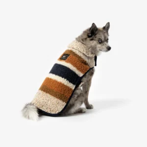 Stylish Shinola Stripe Berber Dog Coat - Available in 2 Colors