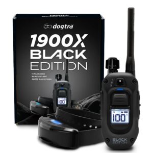 Dogtra 1900X Black Edition: Premium Remote Dog Training Collar for Effective Training