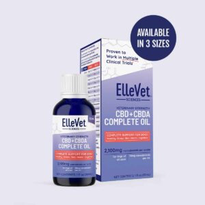 ElleVet Hemp CBD + CBDA Oil For Dogs