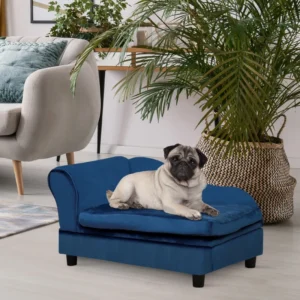 Cozy Pet Sofa Bed Couch with Storage for Cats and Small Dogs