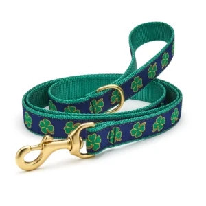 Up Country Navy Shamrock Dog Leash