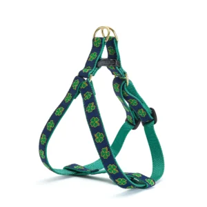 Up Country Navy Shamrock Dog Harness - Stylish and Secure Pet Accessory