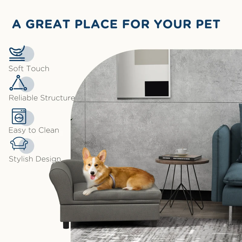 Small Dog Sofa with Storage: Cozy Pet Couch for Your Furry Friend - Image 6