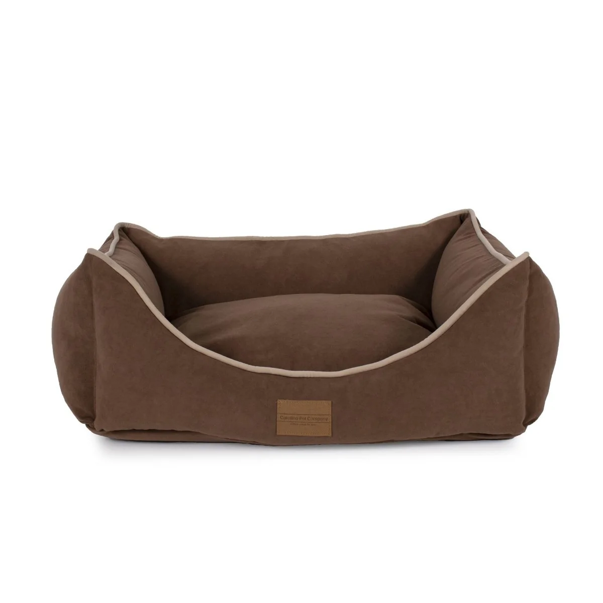 Carolina Pet Microfiber Kuddle Lounge Comfort Dog Bed - Plush and Cozy Pet Lounger (Chocolate XL)