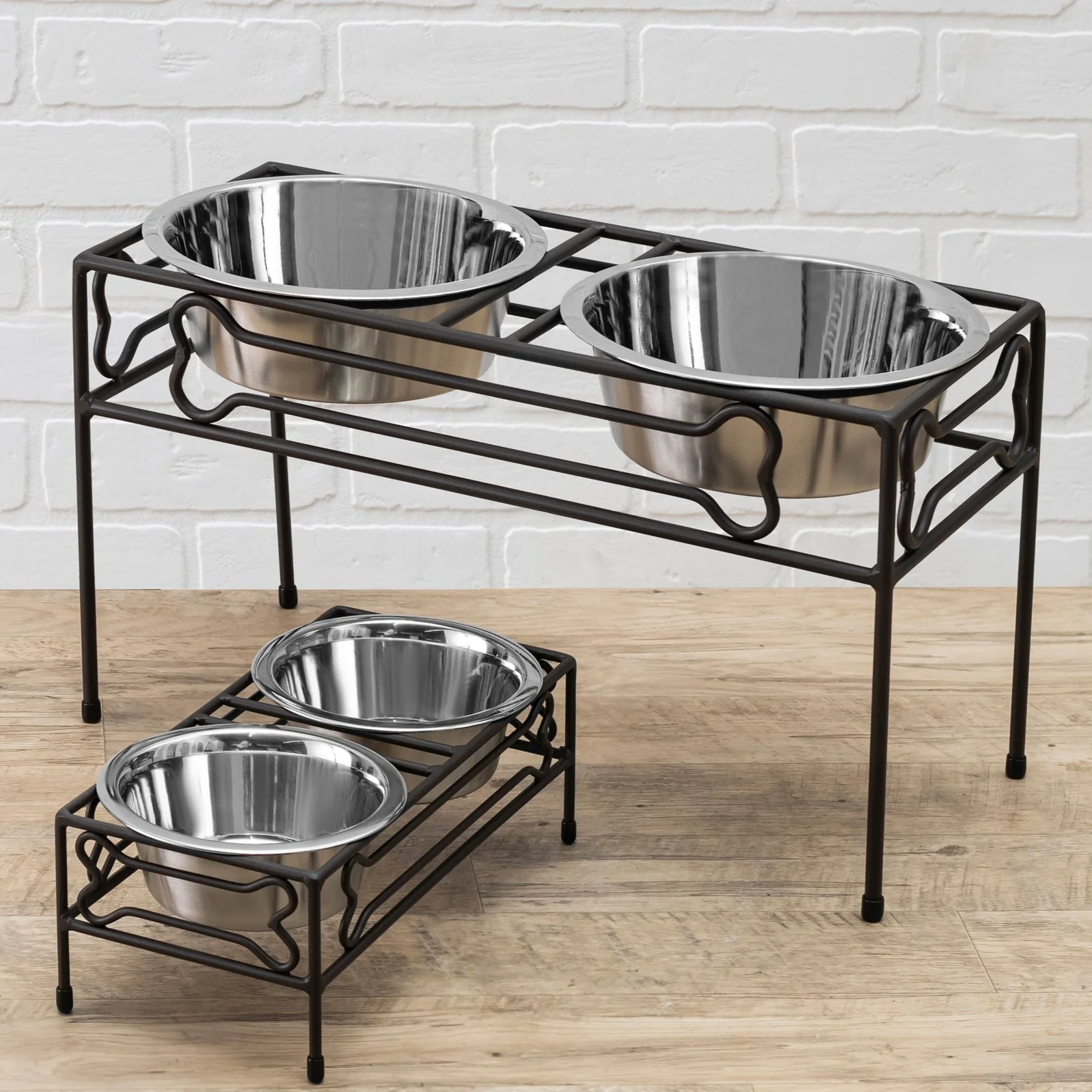 Pets Stop Bone Box Double Diner Pet Feeder - Image 3