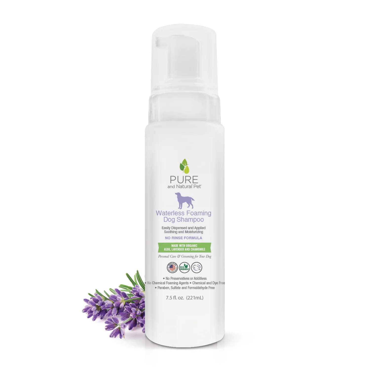 Pure & Natural Waterless Foaming Dog Shampoo