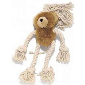 Pet Bear Plush & Rope Dog Toy